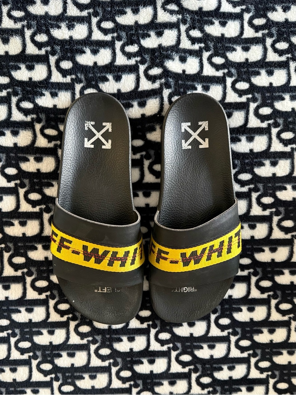 Off-White Industrial Logo Slides